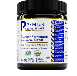 Premier Fermented Mushroom Blend - 7.4 oz Container (powder). * Premier Research Labs Supplement - Conners Clinic